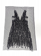 Корсетная вышивка арт. 6214 black Ручная работа